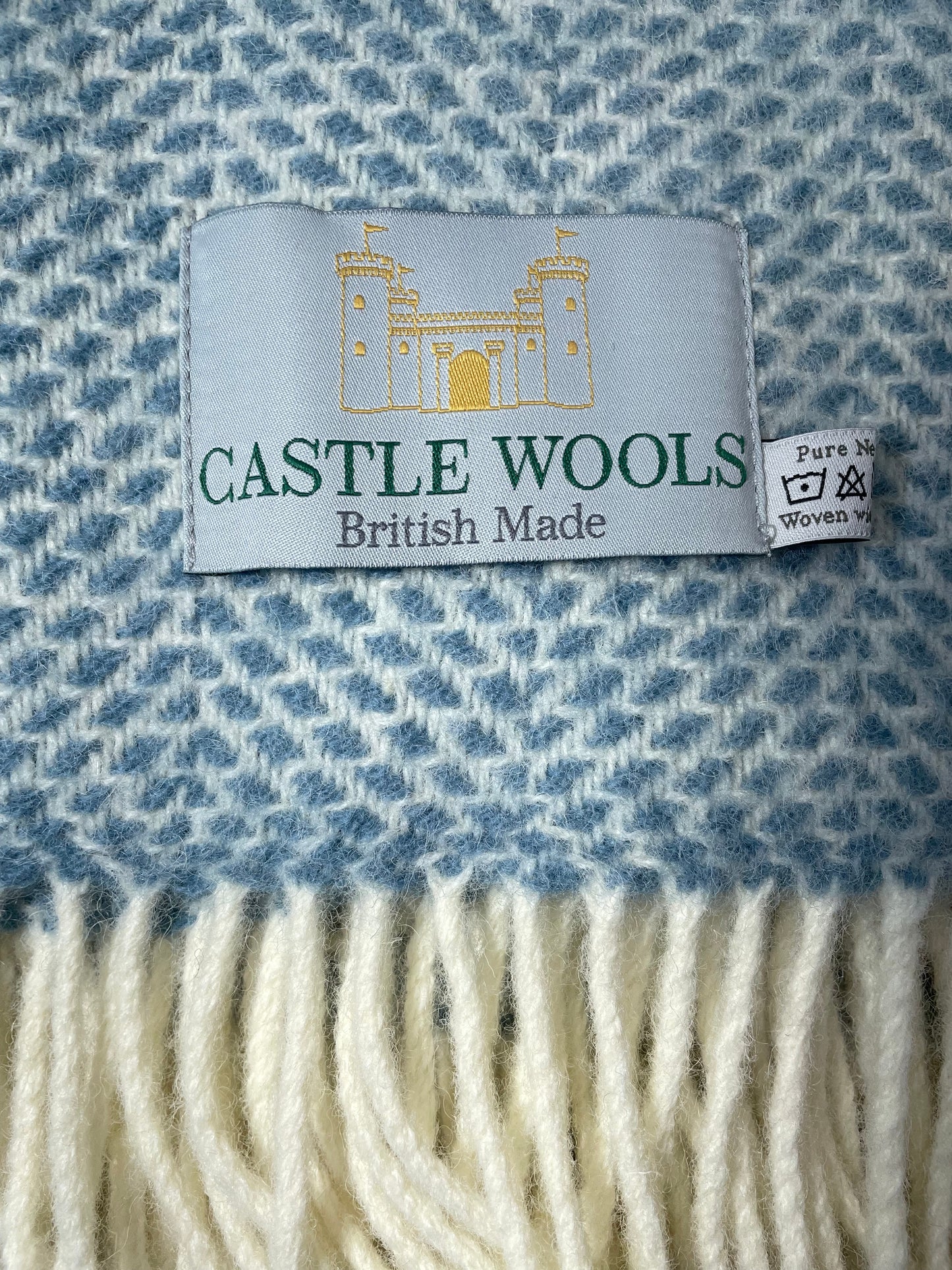 Sea Green Wool Throw