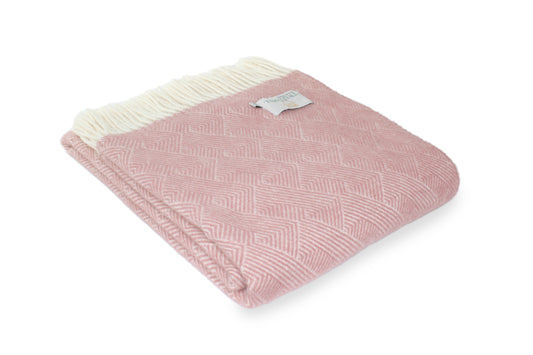 Pale Pink Wool Throw