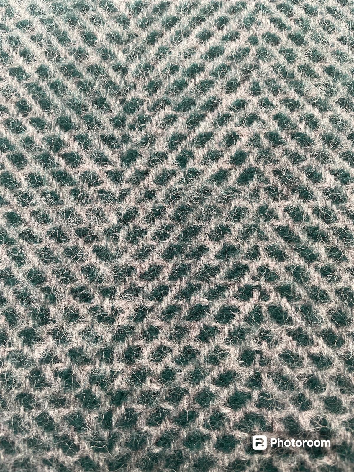 Emerald and Grey Throw