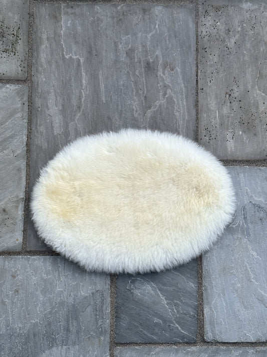 White British Sheepskin Seat Pad